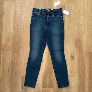 Good American Blue Ankle Cropped Jeans
